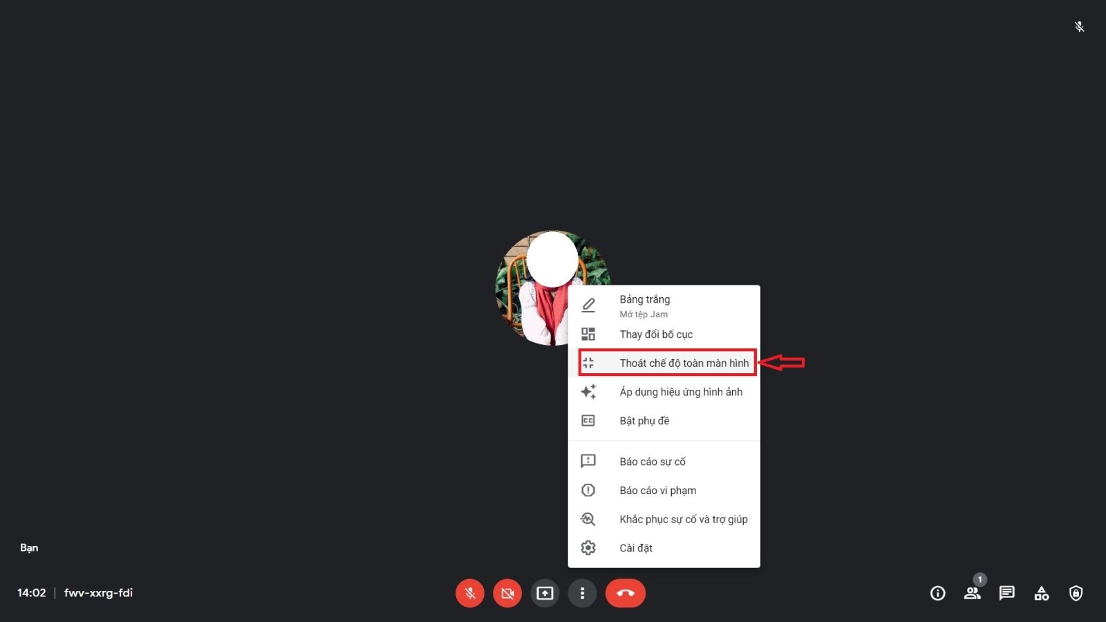 cách thu nhỏ màn hình google meet trên điện thoại 5