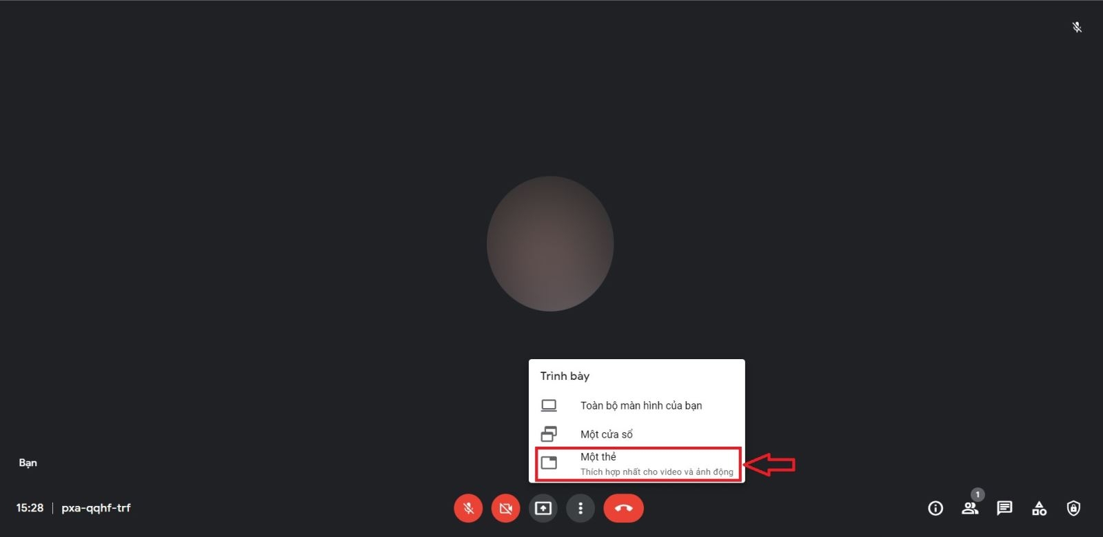 Cách chia sẻ âm thanh trên Google Meet 2