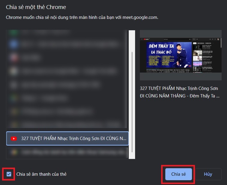 Cách chia sẻ âm thanh trên Google Meet 3