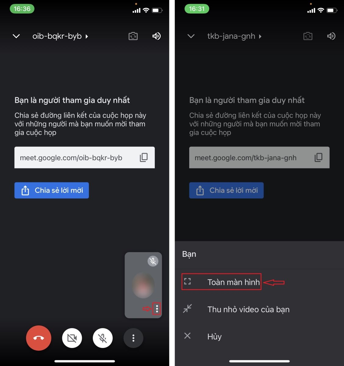 cách mở full màn hình google meet trên điện thoại 2 cách mở full màn hình google meet trên điện thoại 2