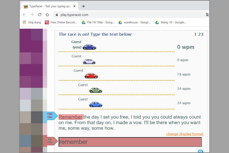 Typeracer - Gõ phím bằng 10 ngón không còn là “bài toán khó”
