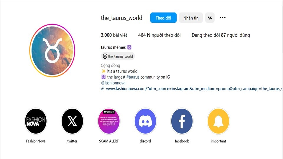 Tên instagram hay theo cung hoàng đạo