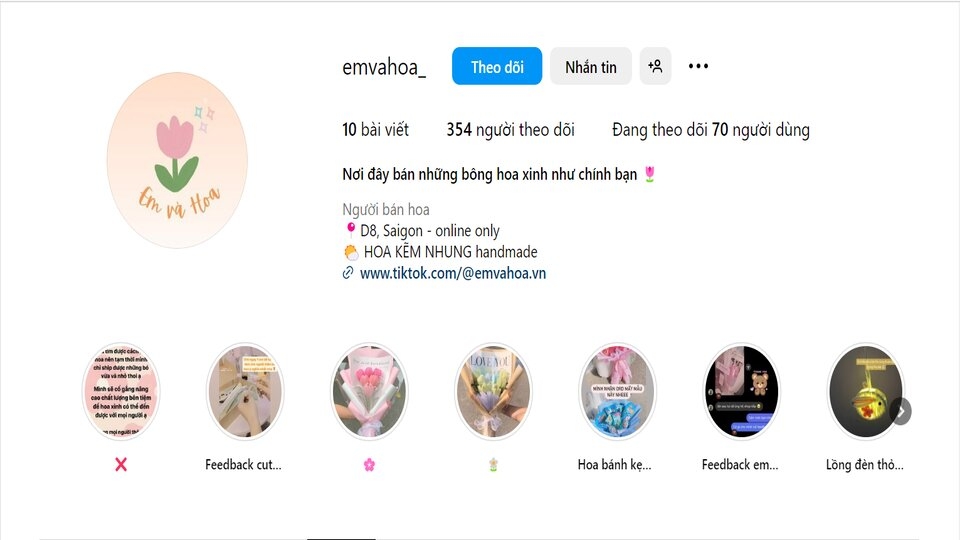 Tên instagram hay bằng Tiếng Việt