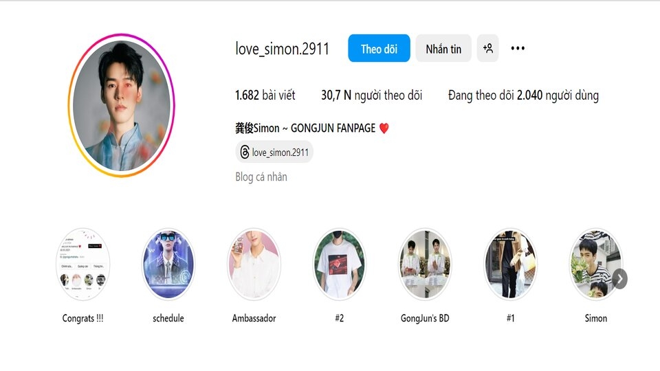 Tên instagram hay bằng Tiếng Trung