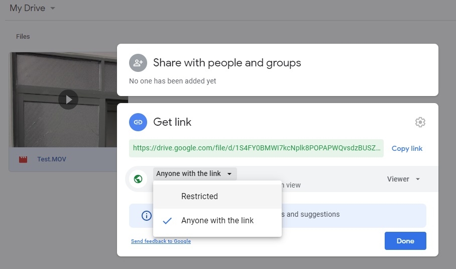 Cách khóa file trên Google Drive
