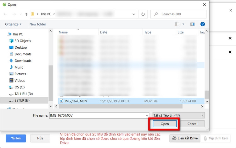 Hướng dẫn cách gửi video qua Gmail cực dễ (4)