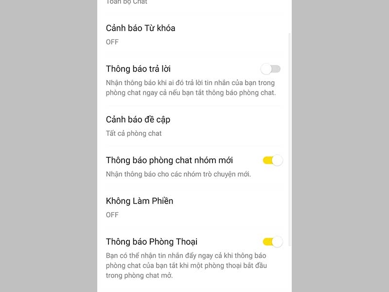 Tùy chỉnh thông báo của bạn