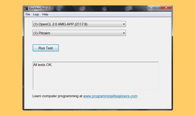 Phần mềm kiểm tra lỗi card màn hình - GPUMemTest