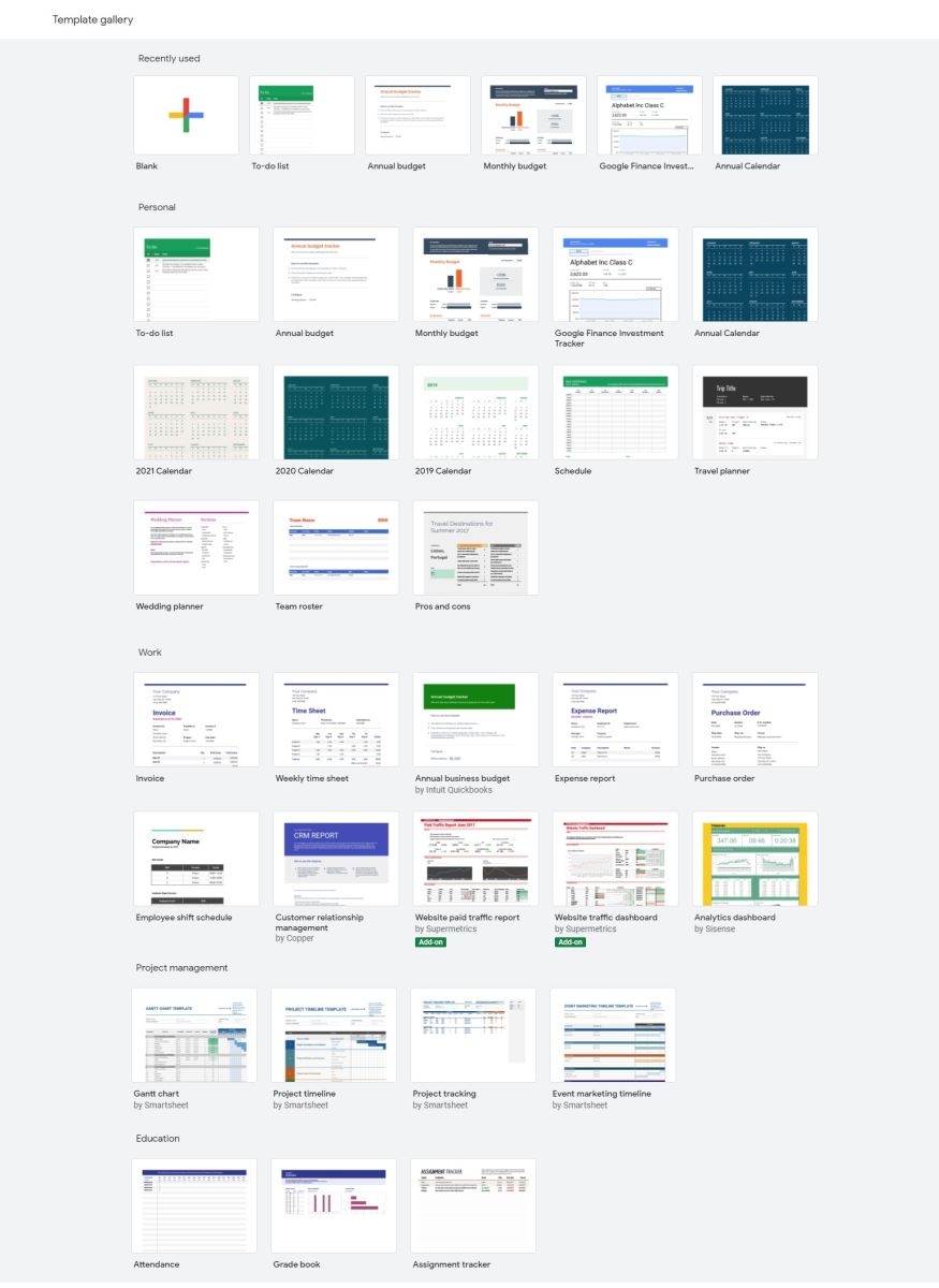 Cách tạo file Excel trên Google Drive