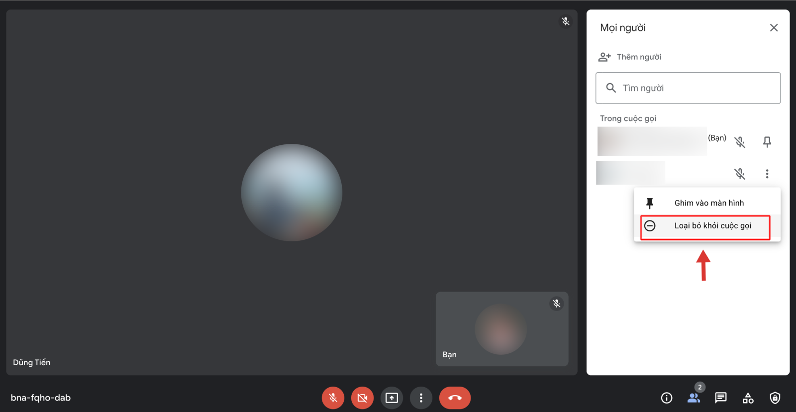 Cách kick người khác ra khỏi Google Meet 3 Cách kick người khác ra khỏi Google Meet 3