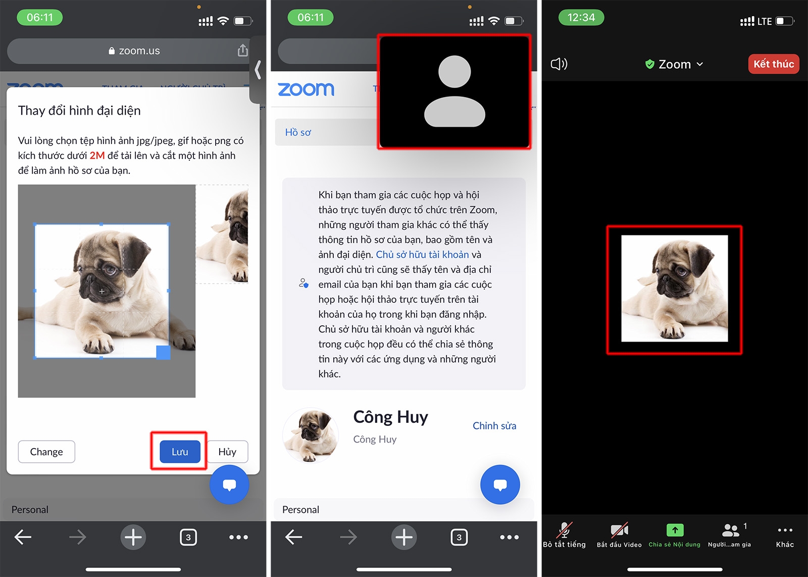 Cách đổi ảnh trên Zoom khi đang học trên điện thoại và máy tính 3 Cách đổi ảnh trên Zoom khi đang học trên điện thoại và máy tính 3