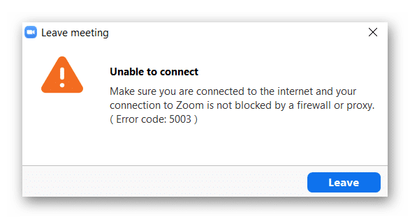 Lỗi Zoom 5003 Lỗi Zoom 5003