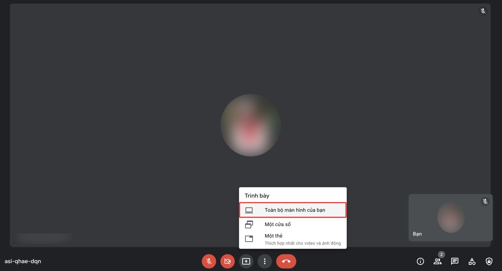 cách trình chiếu powerpoint trên google meet 3