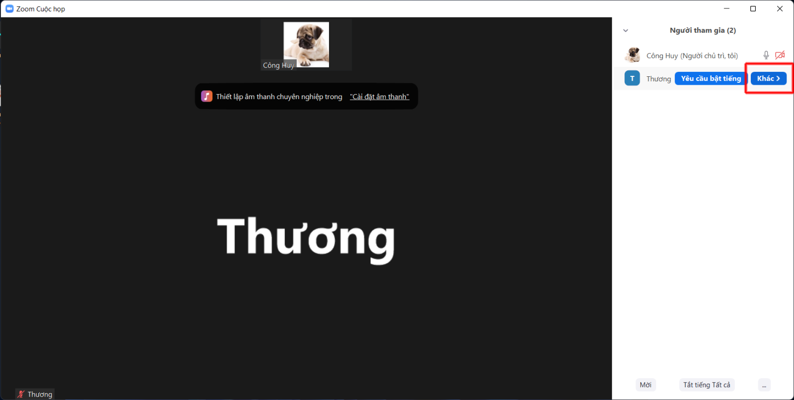 Cách chuyển host cho Zoom 5