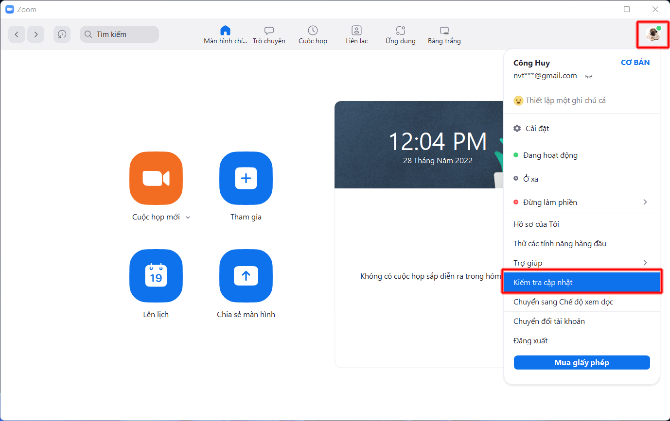 Cách nâng cấp Zoom 2 Cách nâng cấp Zoom 2