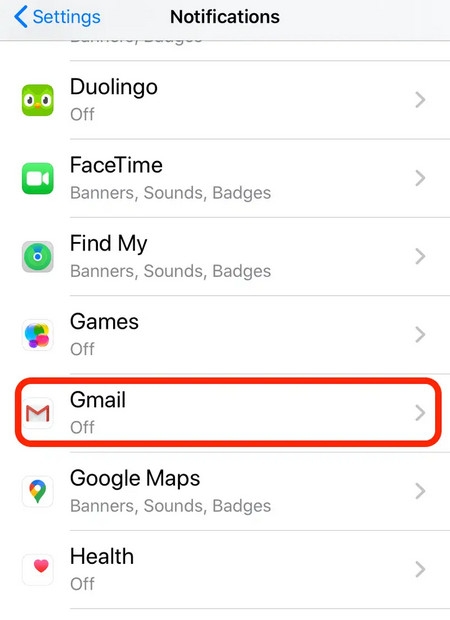 Hai cách nhận thông báo Gmail trên iPhone (2)