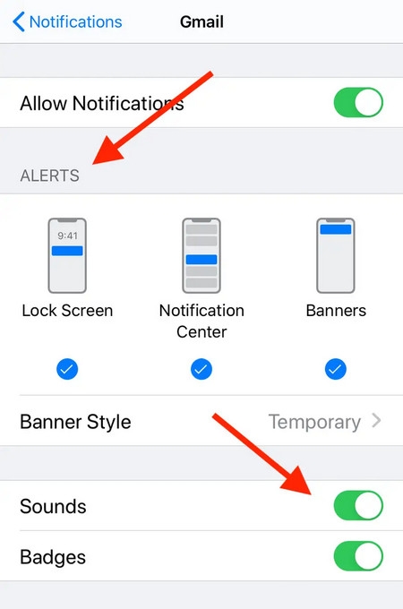 Hai cách nhận thông báo Gmail trên iPhone (4)