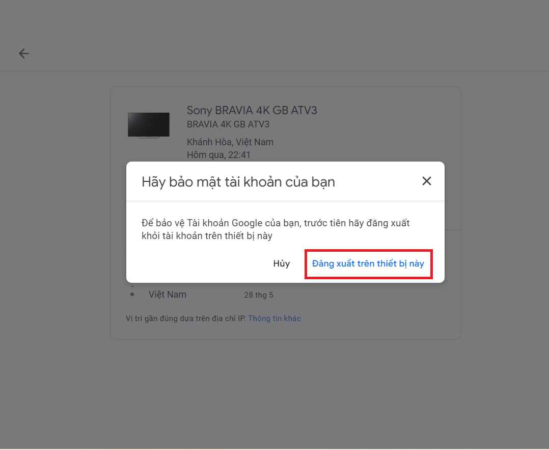 Làm thế nào khi tài khoản Gmail bị người khác đăng nhập 7