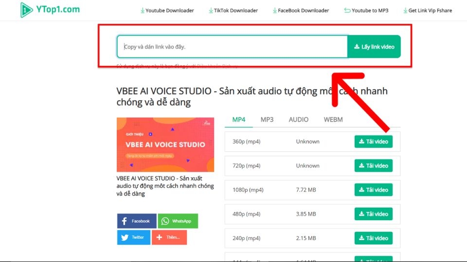 Công cụ Ytop1