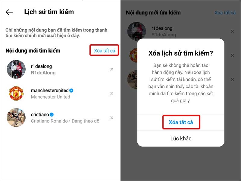 Cách xóa lịch sử tìm kiếm Instagram (Ảnh 3)
