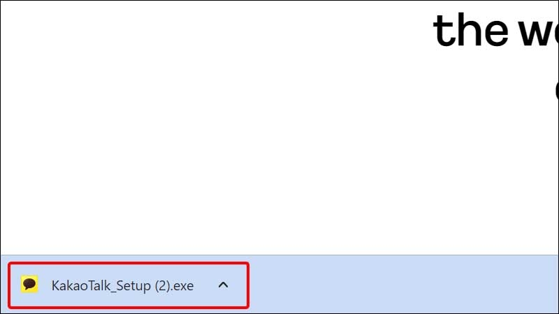 Nhấn vào File vừa tải xuống