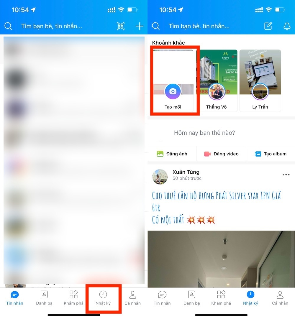 Cách xem lại khoảnh khắc trên Zalo 1