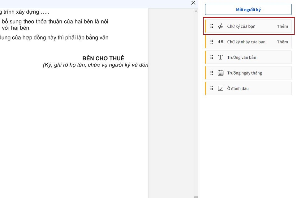 tạo chữ ký điện tử với Smallpdf bước 3