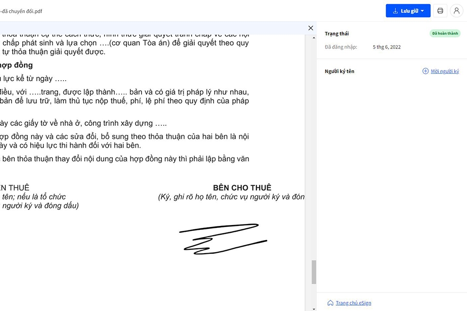 tạo chữ ký điện tử với Smallpdf bước 5
