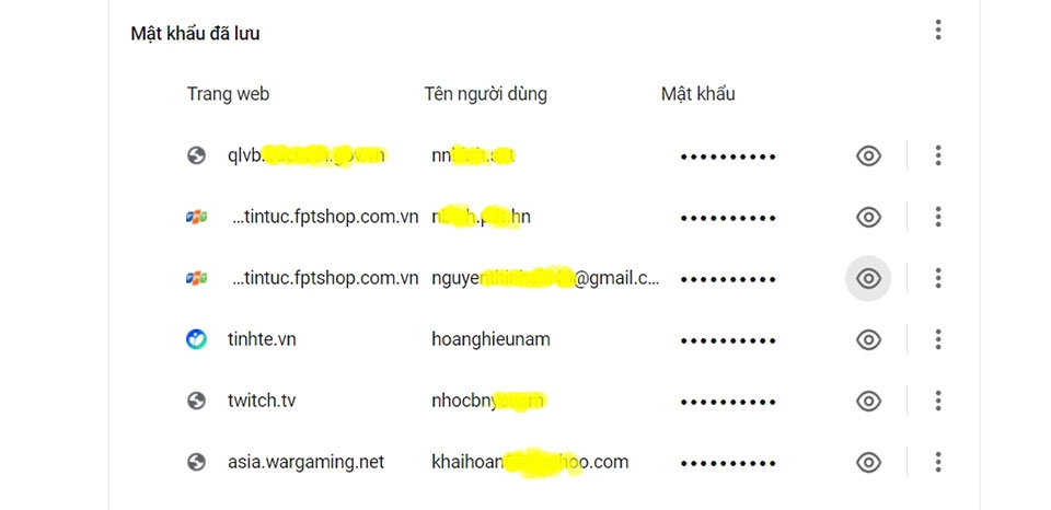 Quản lý mật khẩu trong Chrome - Ảnh 04
