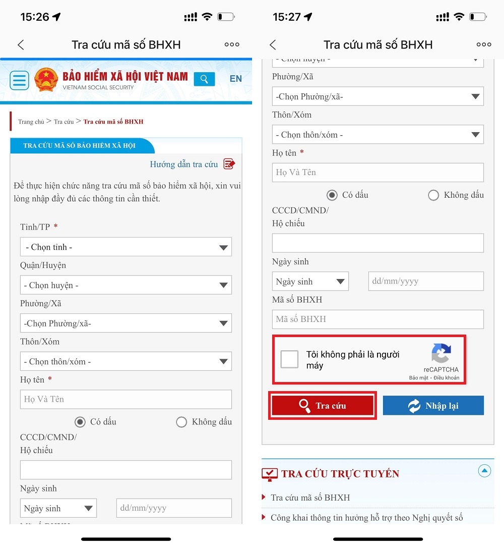 Cách tra cứu mã số sổ hộ khẩu trên Zalo 3