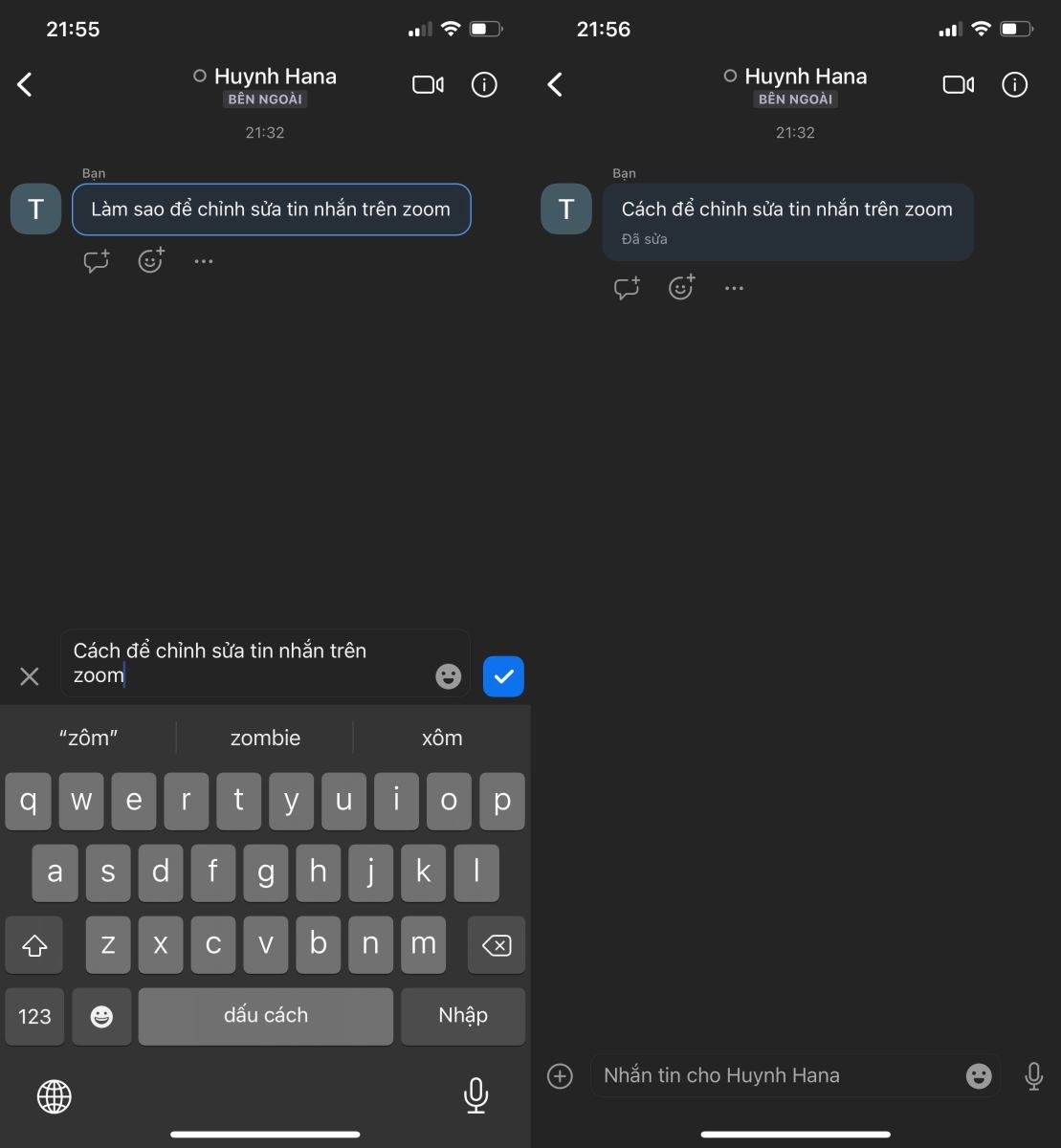 Cách chỉnh sửa và xóa tin nhắn trên Zoom vô cùng đơn giản 3