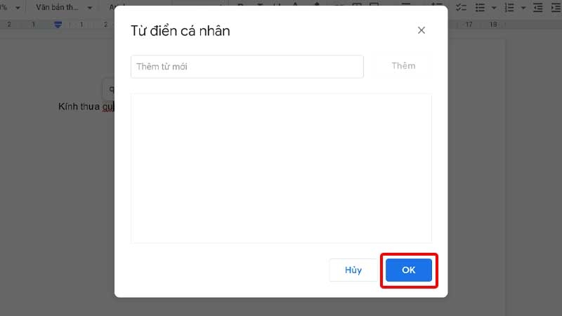 Nhấn OK