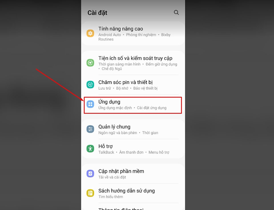 Cách tắt ứng dụng chặn màn hình trên điện thoại Samsung - Ảnh 02 Cách tắt ứng dụng chặn màn hình trên điện thoại Samsung - Ảnh 02