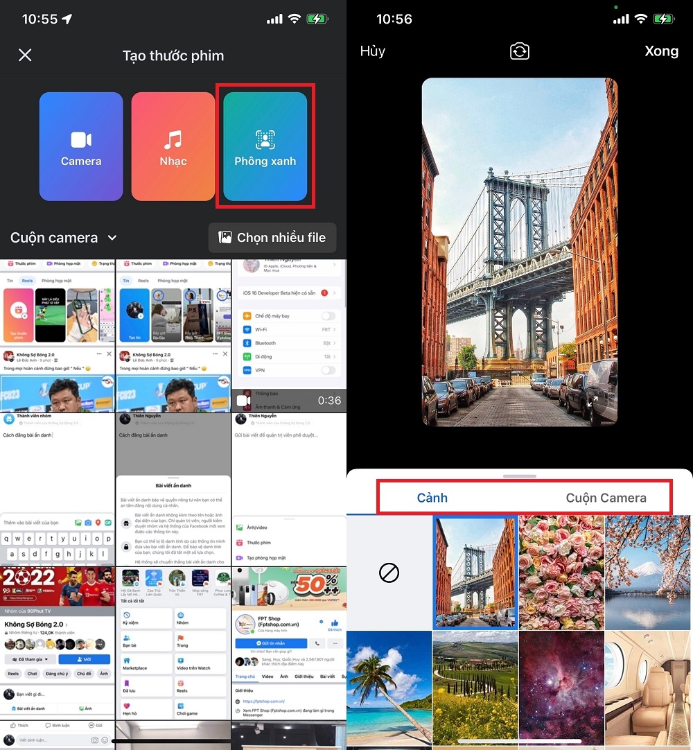 Cách chèn phông nền và cách chỉnh sửa trên Facebook Reels 3