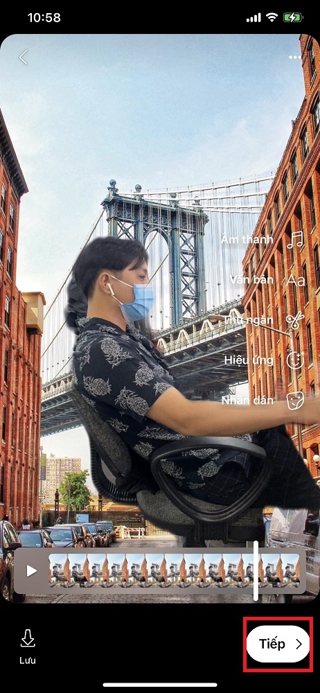 Cách chèn phông nền và cách chỉnh sửa trên Facebook Reels 7