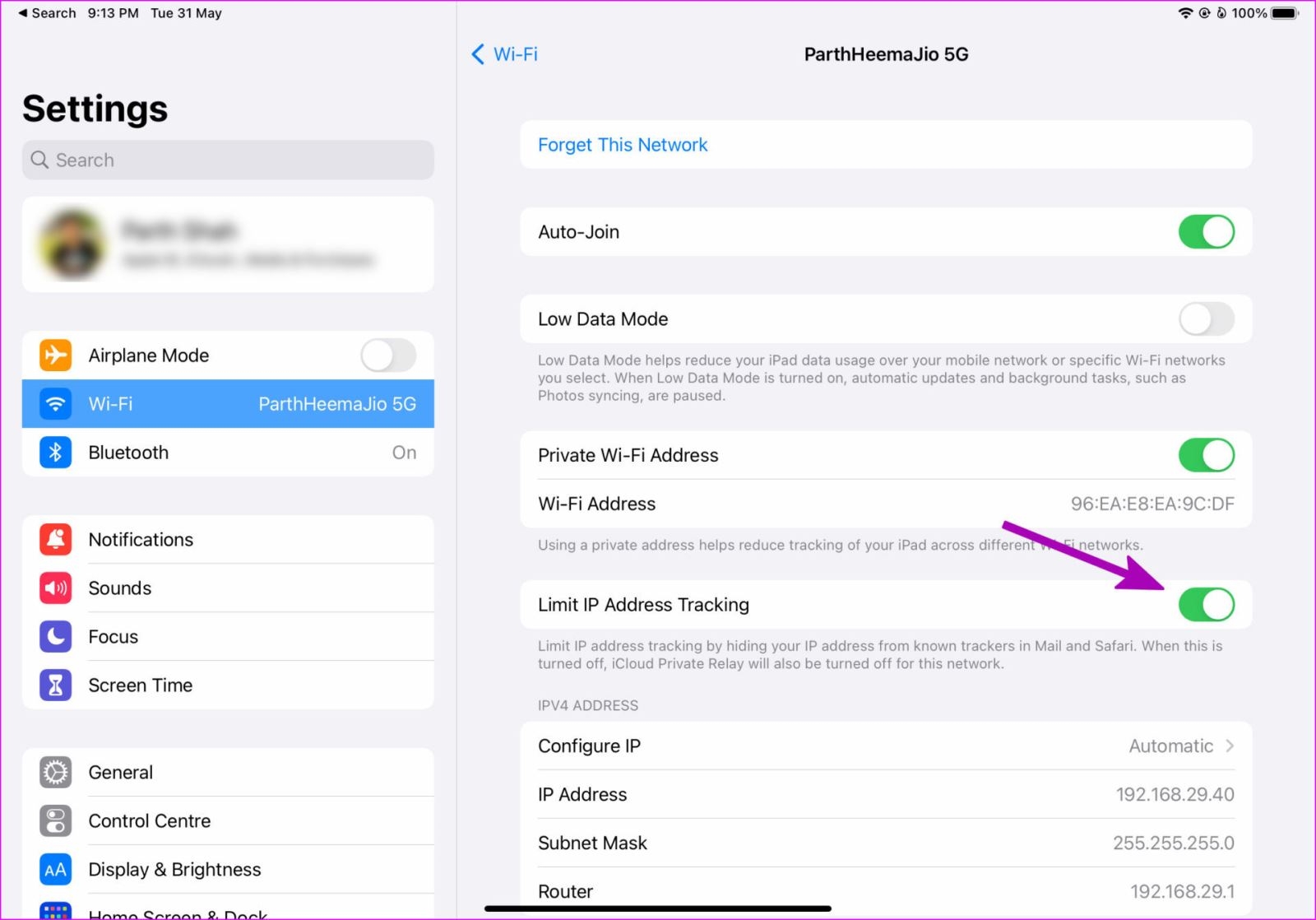 Hướng dẫn sửa lỗi iPad kết nối Wi-Fi nhưng không có Internet (8)