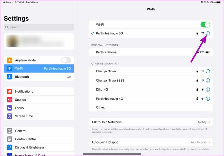 Hướng dẫn sửa lỗi iPad kết nối Wi-Fi nhưng không có Internet (3)