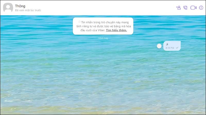 Hình nền chat được thay đổi thành công