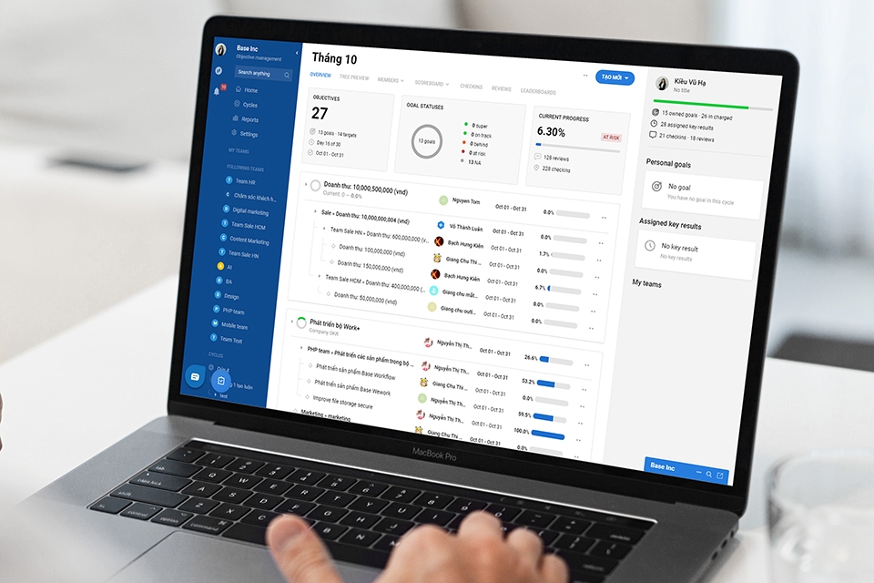 phần mềm KPI Base Goal