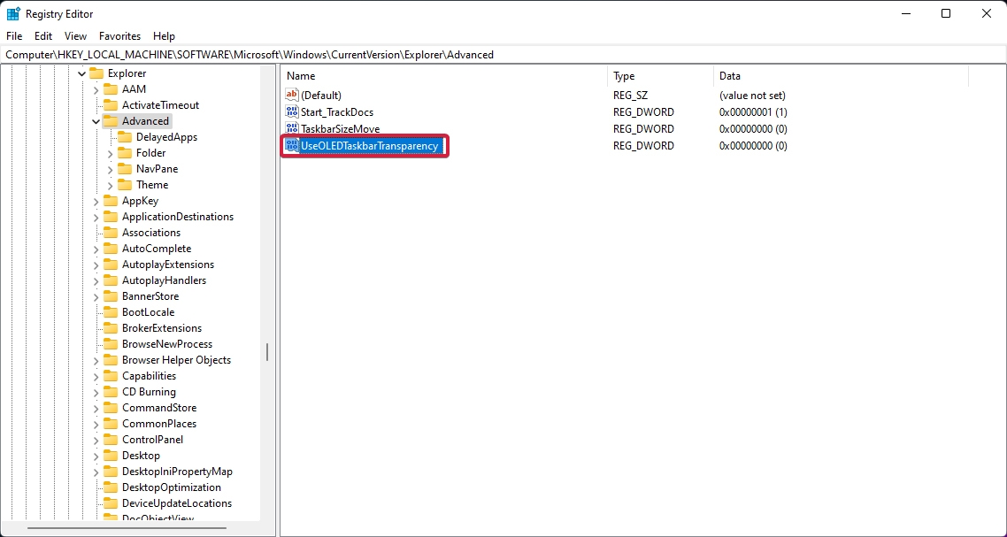 Cách làm trong suốt thanh Taskbar Win 11 (Ảnh 13)