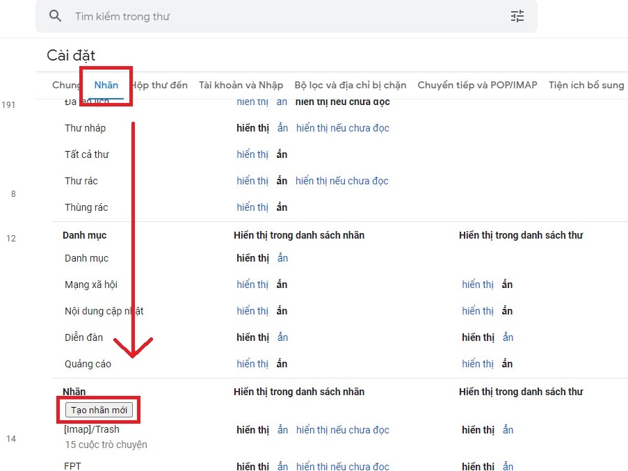 Cách tạo bộ lọc trong Gmail 2
