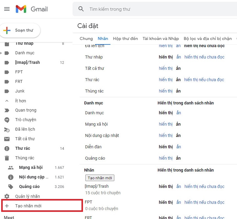 Cách tạo bộ lọc trong Gmail 3