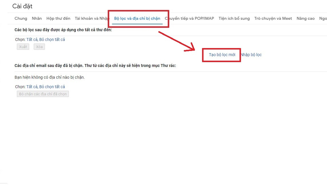 Cách tạo bộ lọc trong Gmail 6