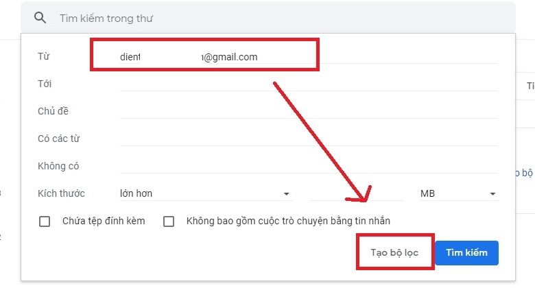 Cách tạo bộ lọc trong Gmail 7