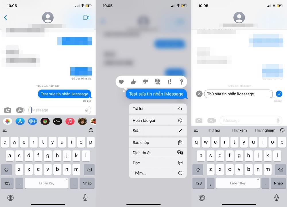 Cách chỉnh sửa hoặc thu hồi tin nhắn iMessage sau khi gửi trên iOS 16 2