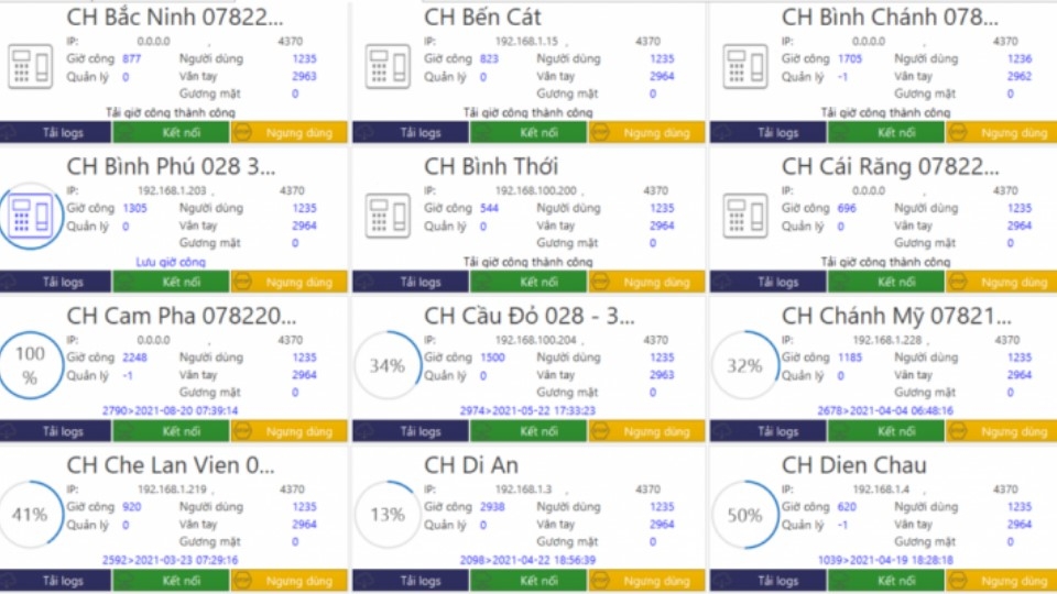 phần mềm chấm công Paradise