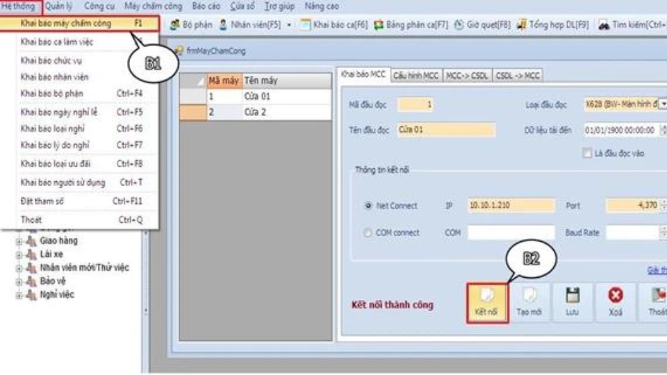 phần mềm chấm công TAS-ERP
