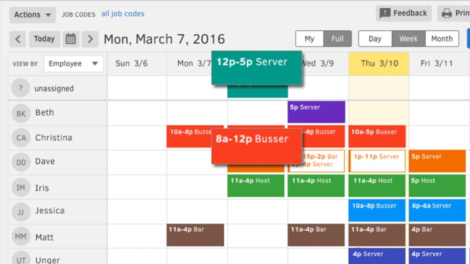 phần mềm chấm công TSheets