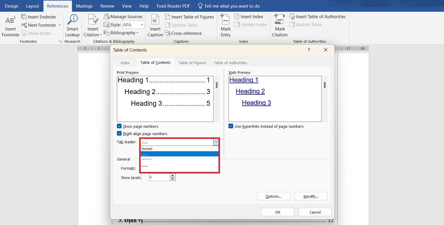 Cách làm mục lục trong Word (ảnh 2)