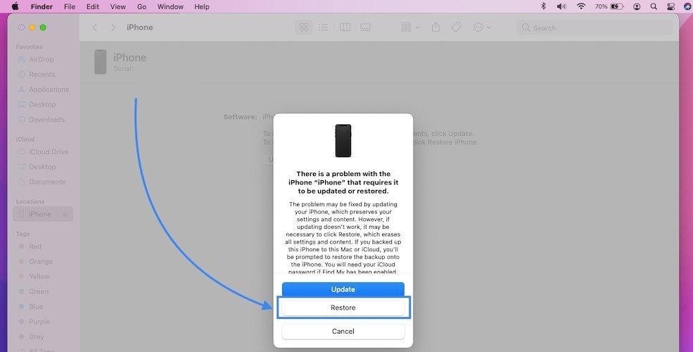 Cách quay về iOS 15 sau khi nâng cấp lên iOS 16 không mất dữ liệu 3